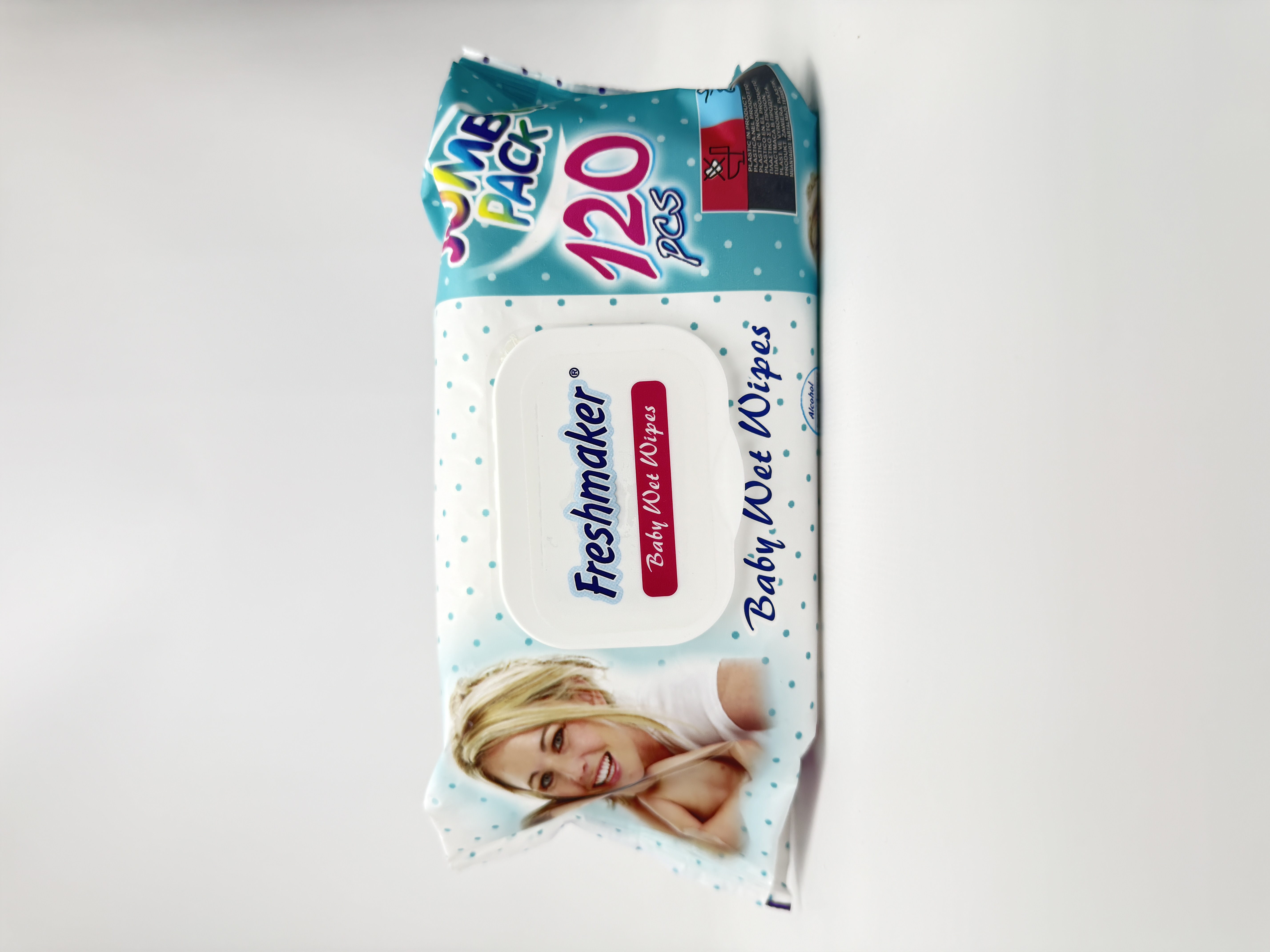 Вологі серветки дитячі FreshMaker Jumbo Pack 120шт