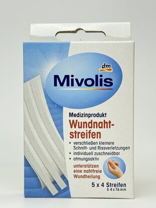 Пластир Mivolis Wundnahtstreifen. 20 St