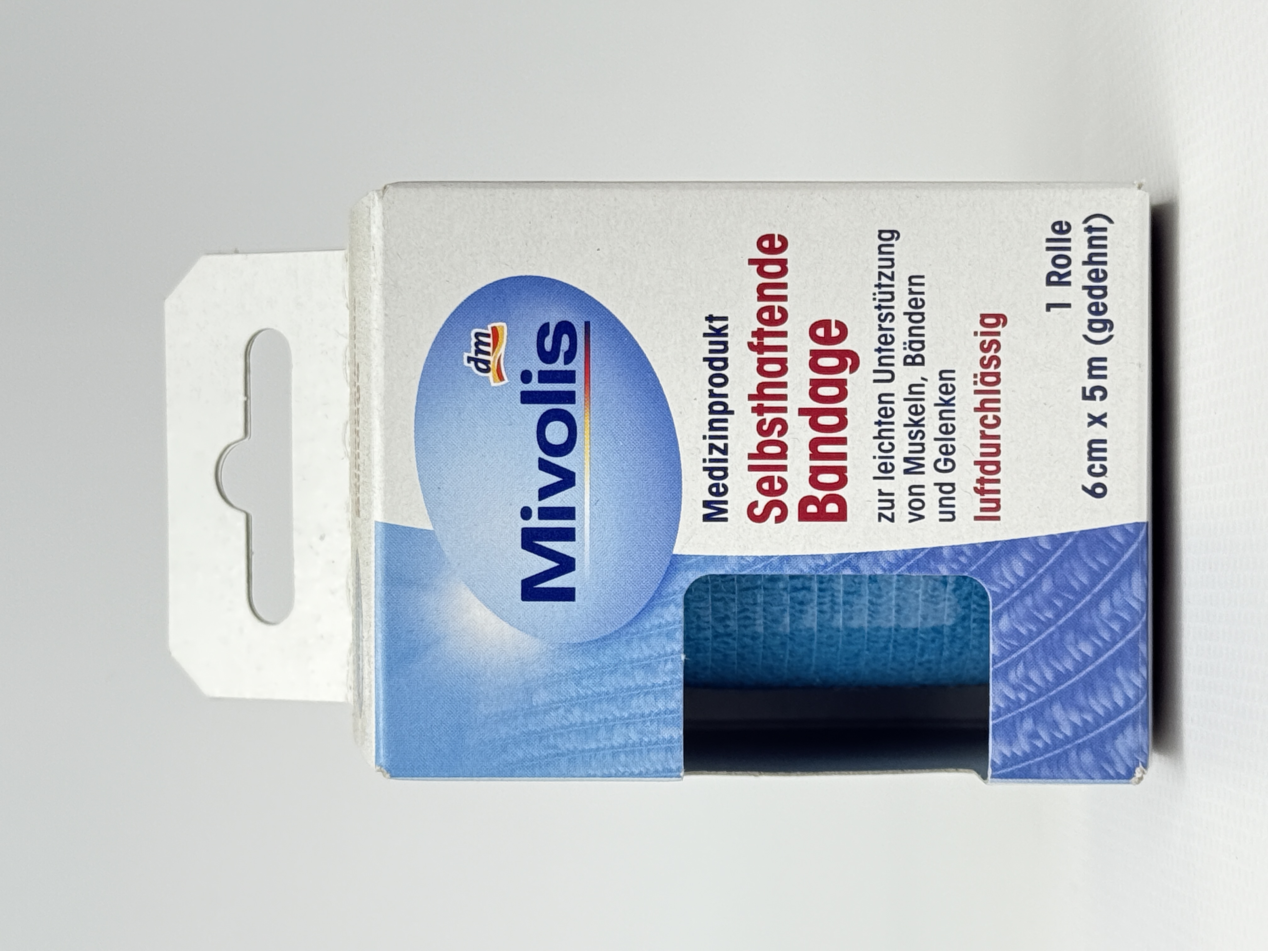 Пластир Mivolis Selbsthaftende Bandage. 6 cm x 5 m 1 Rolle.