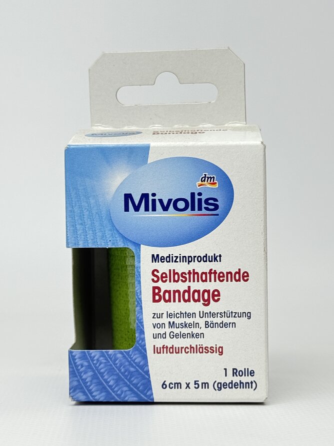 Пластир Mivolis Selbsthaftende Bandage. 6 cm x 5 m 1 Rolle.