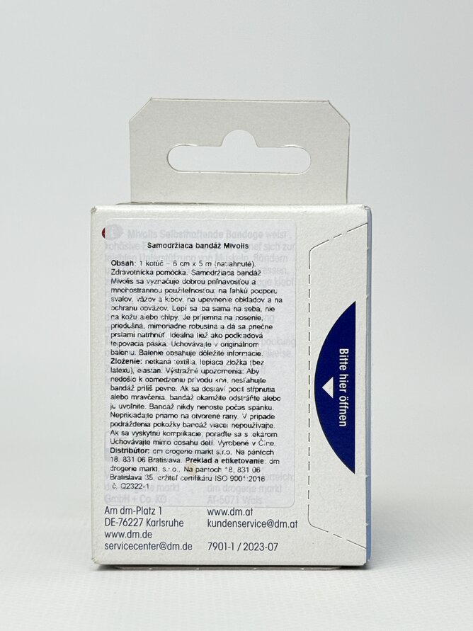 Пластир Mivolis Selbsthaftende Bandage. 6 cm x 5 m 1 Rolle.