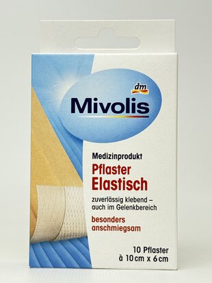 Пластир Mivolis Pflaster Elastisch 10 cm x 6 cm. 1 m