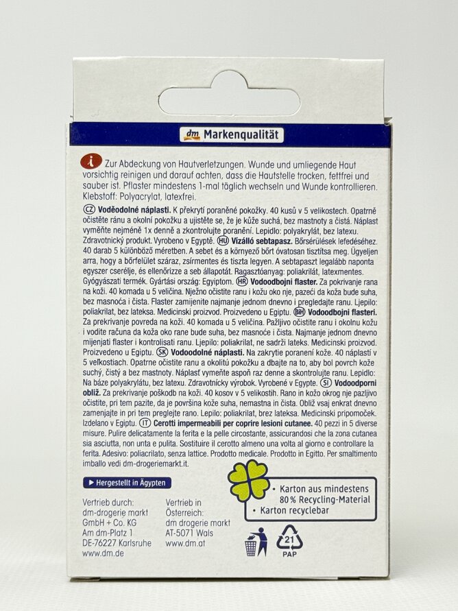 Пластир Mivolis Pflasterstrips Wasserabweisend. 40 St