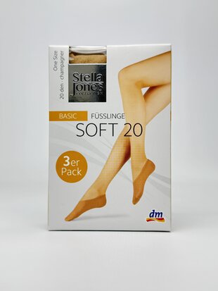 Stella Jones сліди Soft 20 DEN. беж. 3 шт.