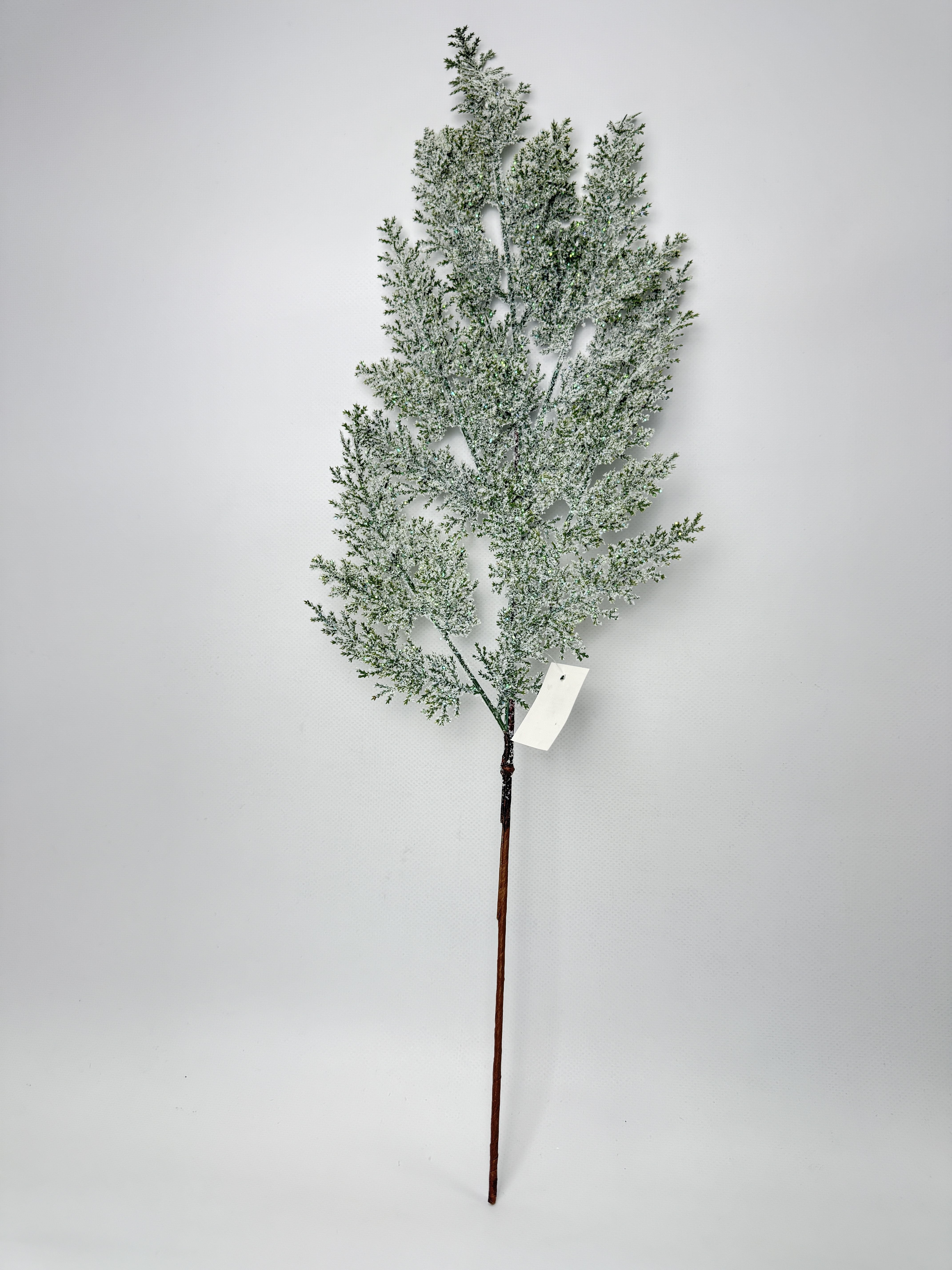 Декор EYA-776 Штучна Гілка Туї зі снігом. 72 см