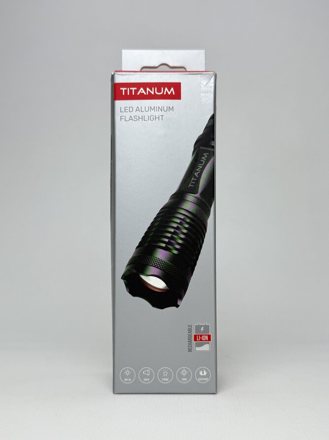 Портативний світлодіодний ліхтарик TITANUM TLF-T12 350Lm 5000K Black