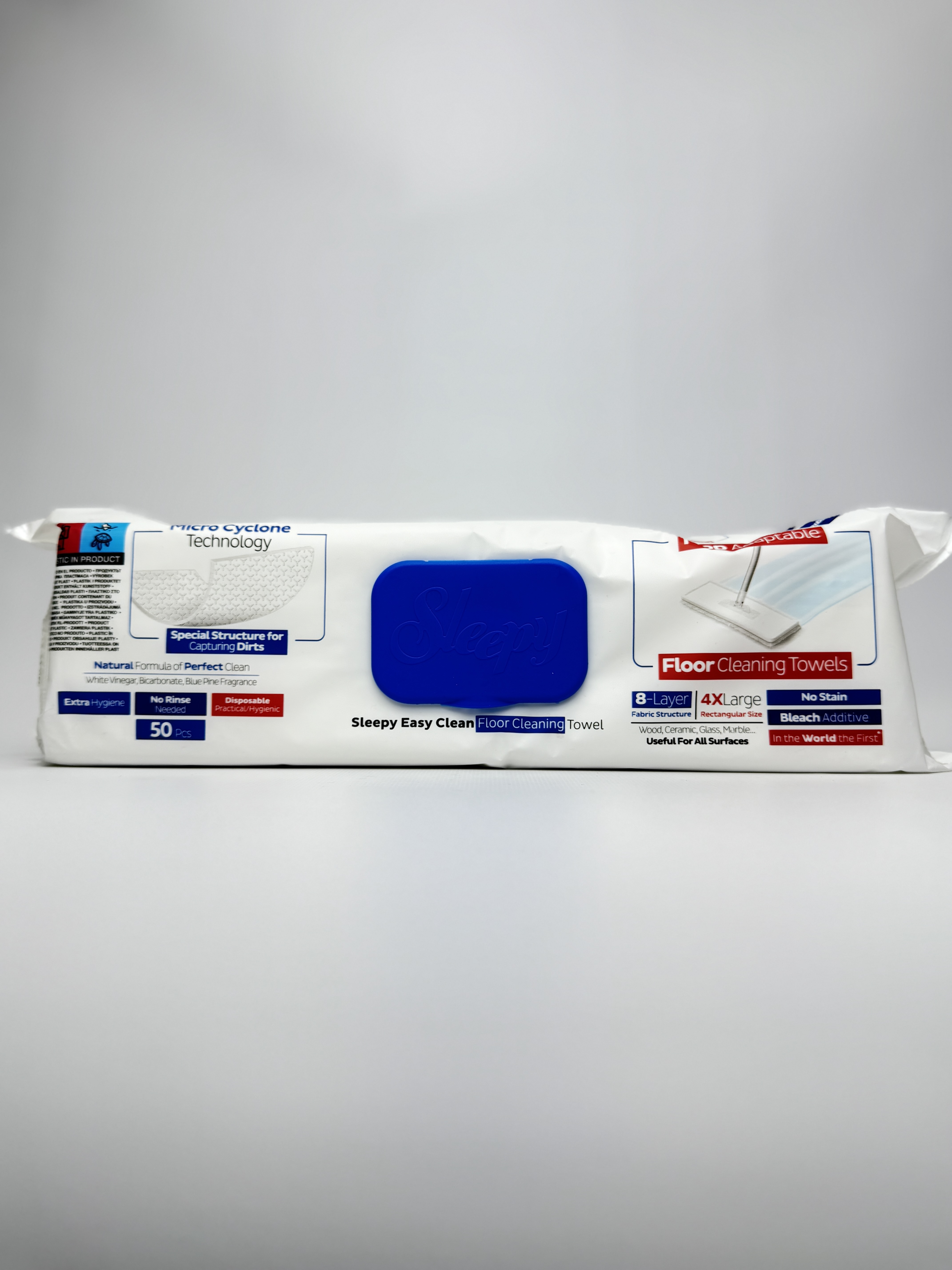 Sleepy Рушнички для миття підлоги Easy Clean Blue 50шт