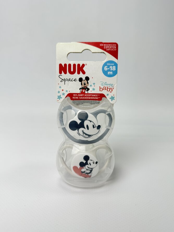 NUK Соска Space Disney силіконова. розмір 2. 6-18 місяців. 2 шт.