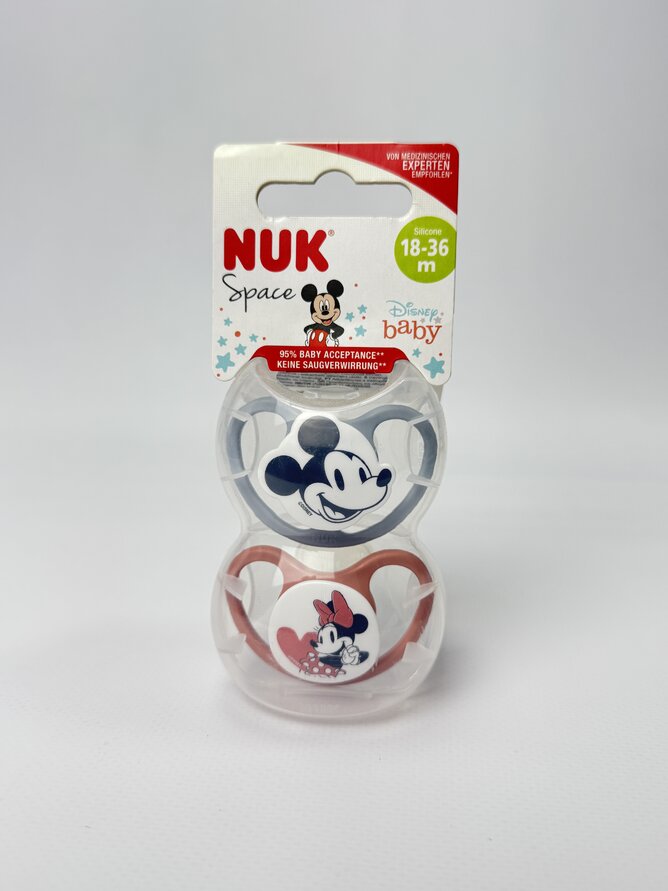 NUK Соска Space Disney силіконова. 18-36 місяців. 2 шт.