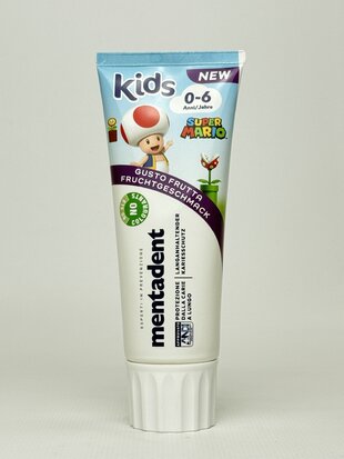 Mentadent Зубна паста дитяча 0-6 років Super Mario. 75 мл