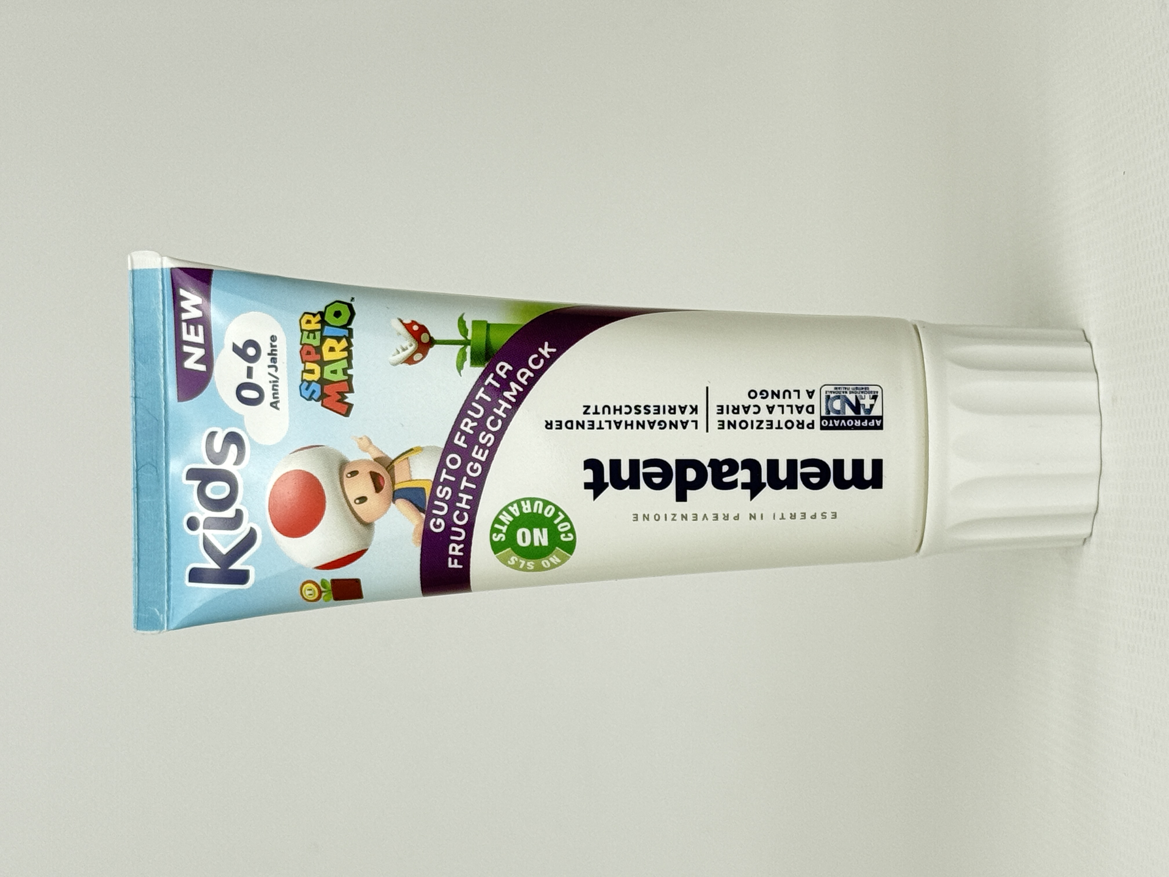 Mentadent Зубна паста дитяча 0-6 років Super Mario. 75 мл