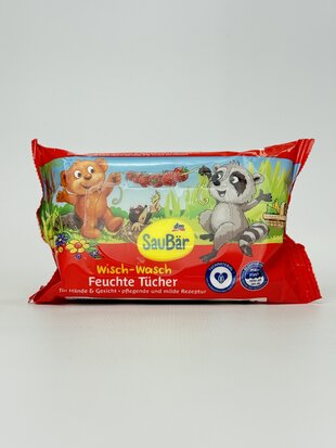 SauBar Вологі серветки для дітей Wisch-Wasch-Tucher 20шт.