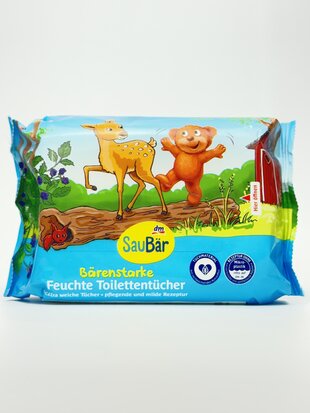 SauBar Вологі туалетні серветки 60шт.