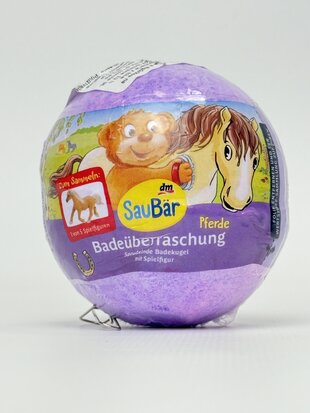 SauBar Дитяча бомбочка для ванни з фігуркою.фіолет. 1 шт