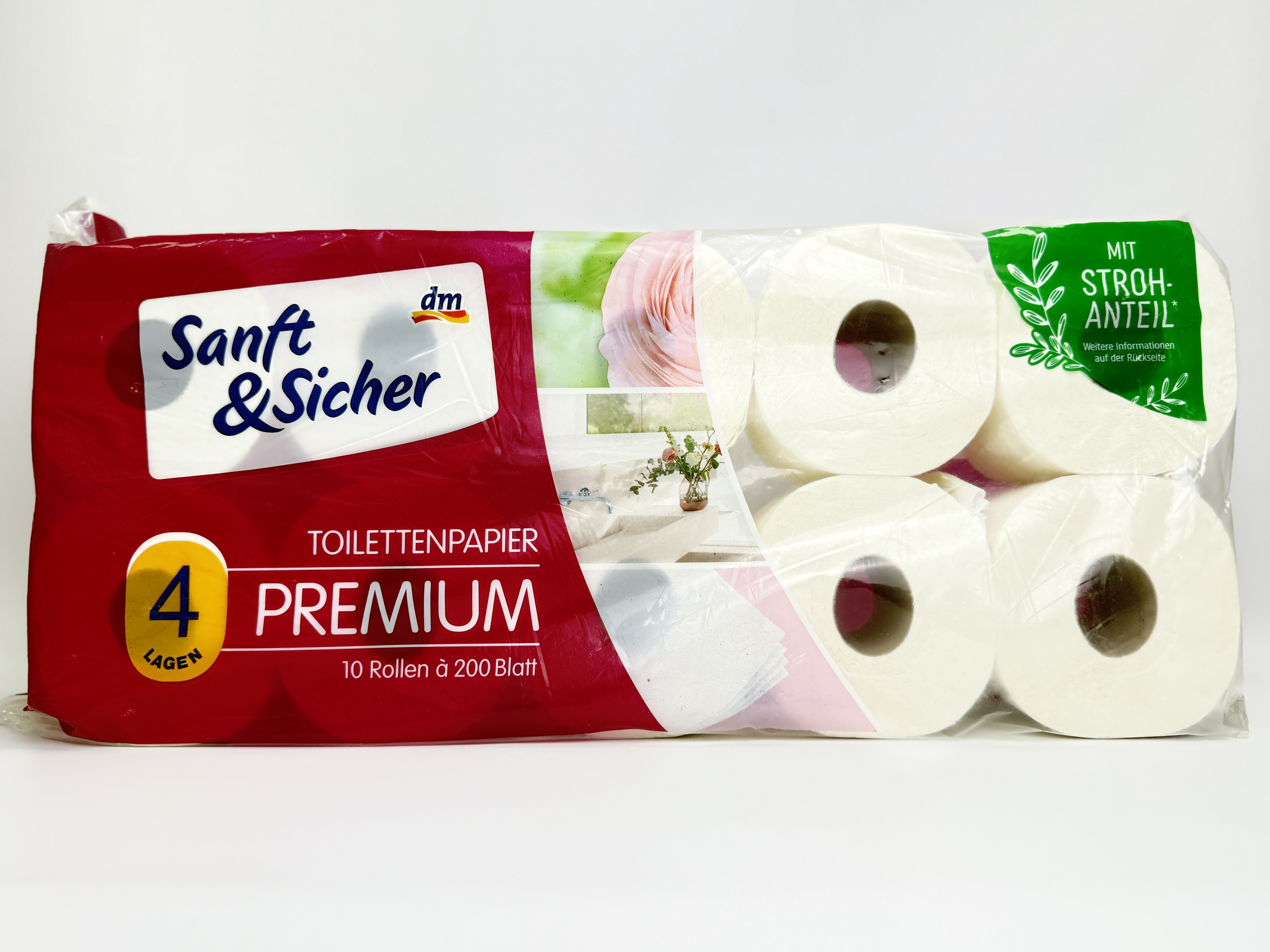 Туалетний папір dm Sanft&Sicher 4 lagen 10 шт.
