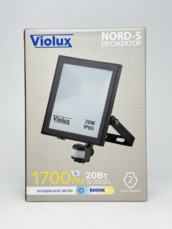 Прожектор LED NORD-S 20W SMD 60K 1700Lm IP65 з датч.