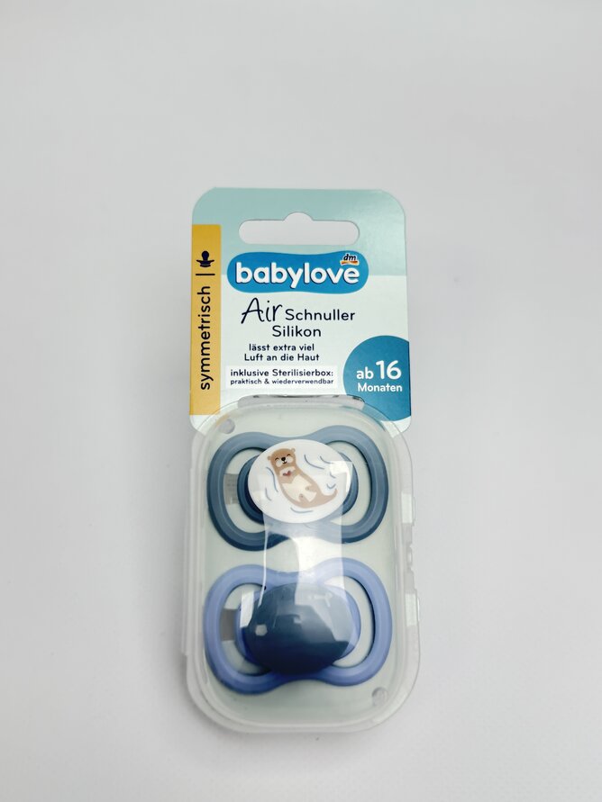 babylove Симетрична силіконова пустушка Air - розм 3. 16+ м. 2 шт