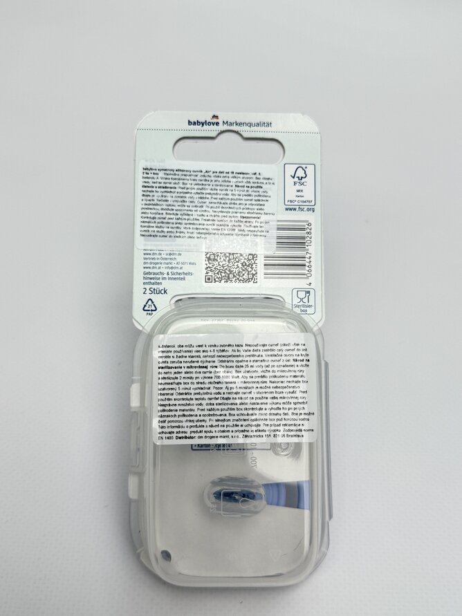 babylove Симетрична силіконова пустушка Air - розм 3. 16+ м. 2 шт