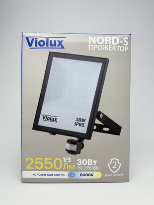 Прожектор LED NORD-S 30W SMD 60K 2550Lm IP65 з датч.