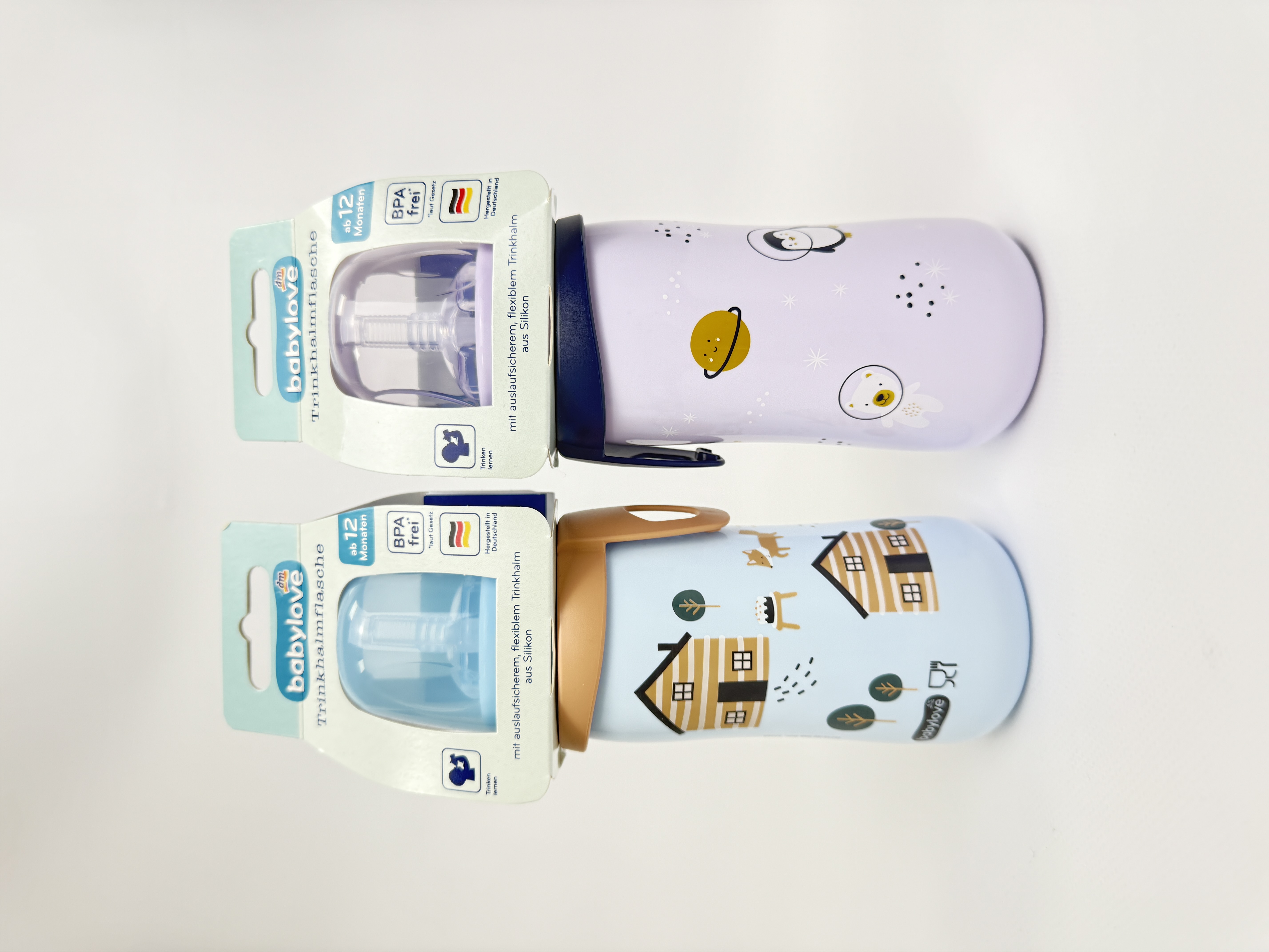 babylove Пляшка з силіконов.соломинкою. 1 шт