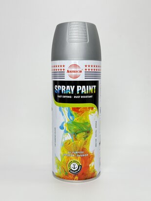 Фарба акрил. 50 ASMACO срібний мат аер. 400мл