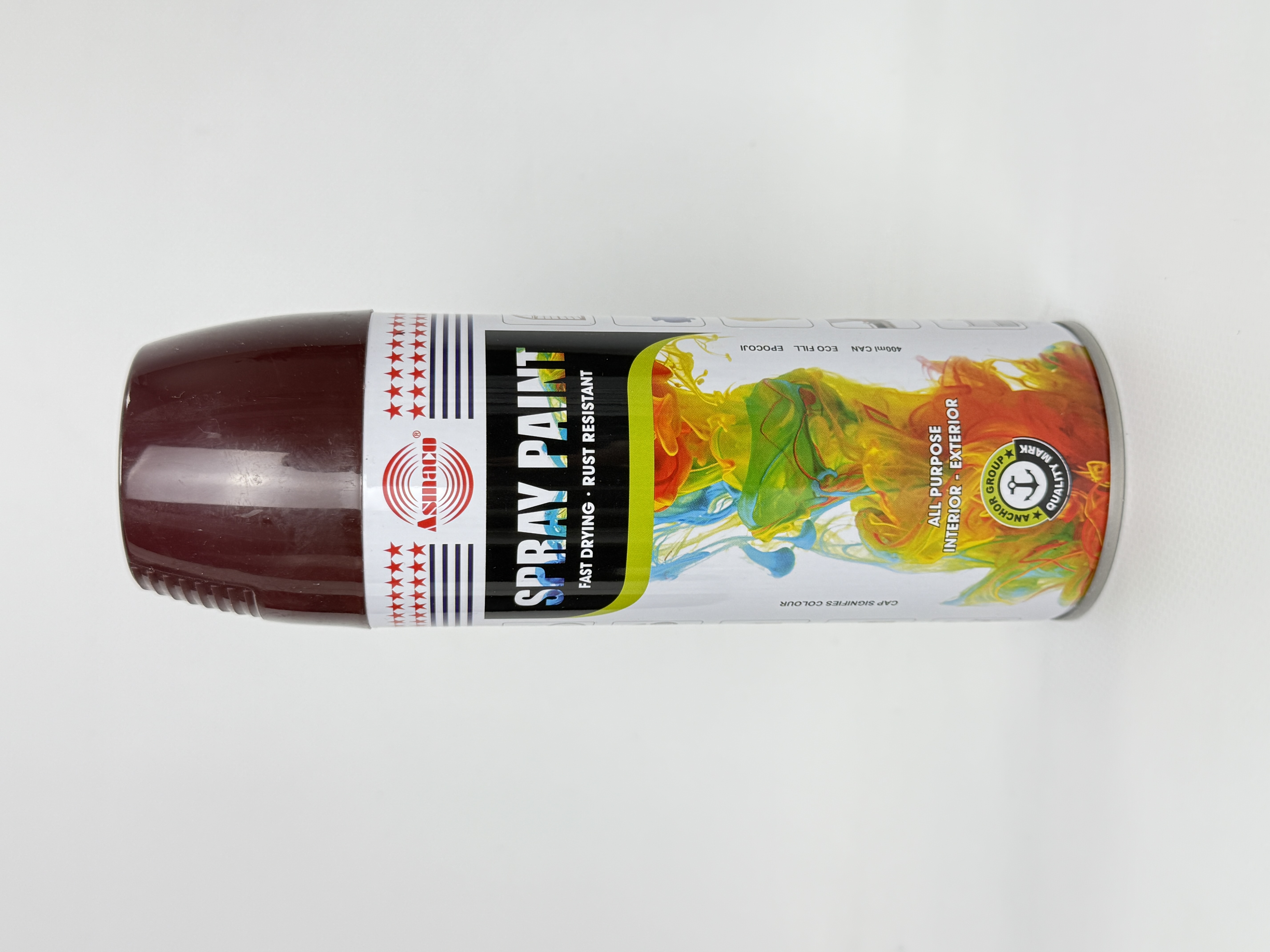 Фарба акрил. 69 ASMACO темно-вишнева. аер. 400мл RAL 3005