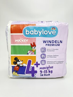 babylove Підгузки 4+. 38 шт