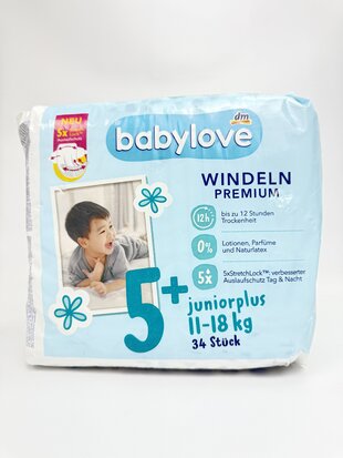 babylove Підгузки 5+. 34 шт