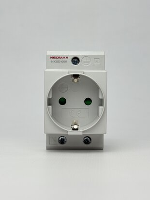 Модульна розетка на DIN-рейку штепсельна 16A 250V AC (Neomax)