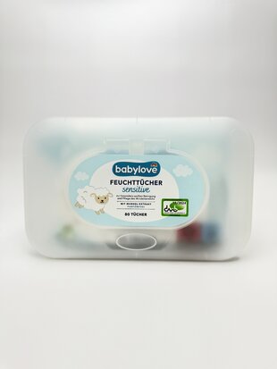 babylove Бокс Серветки вологі sensitive 80шт
