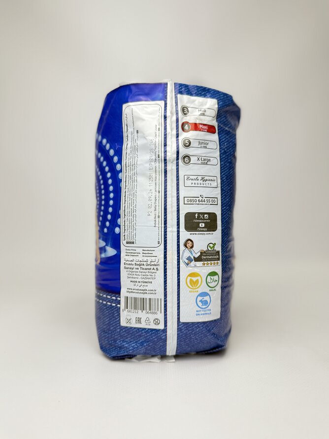 Sleepy Трусики Jeans. Maxi-4 (7-14kg). 30шт. - 5 шт/ящ