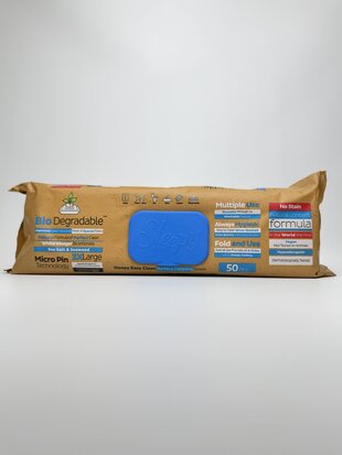 Sleepy Серветки для побут. приб. Bio Easy Clean Sea Salt (50шт.) Blue