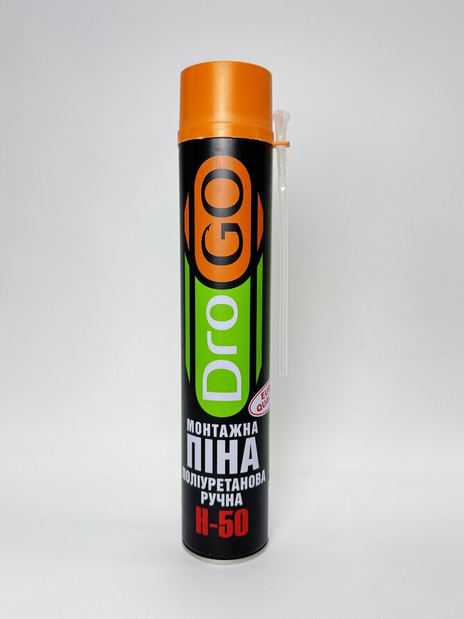 Піна монтажна ручна DROGO H-50 670gr