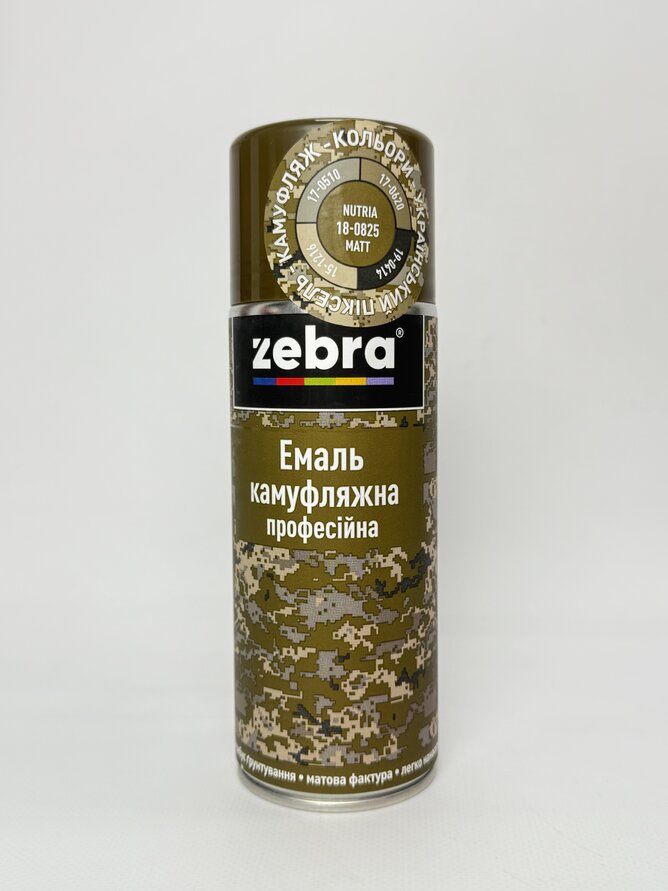 Балон фарба камуфляжна Нутрія 1308 400 мл ZEBRA