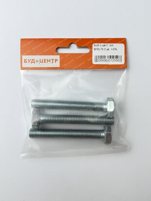 Болт з шест. гол. М10х70 3 шт. +-5%