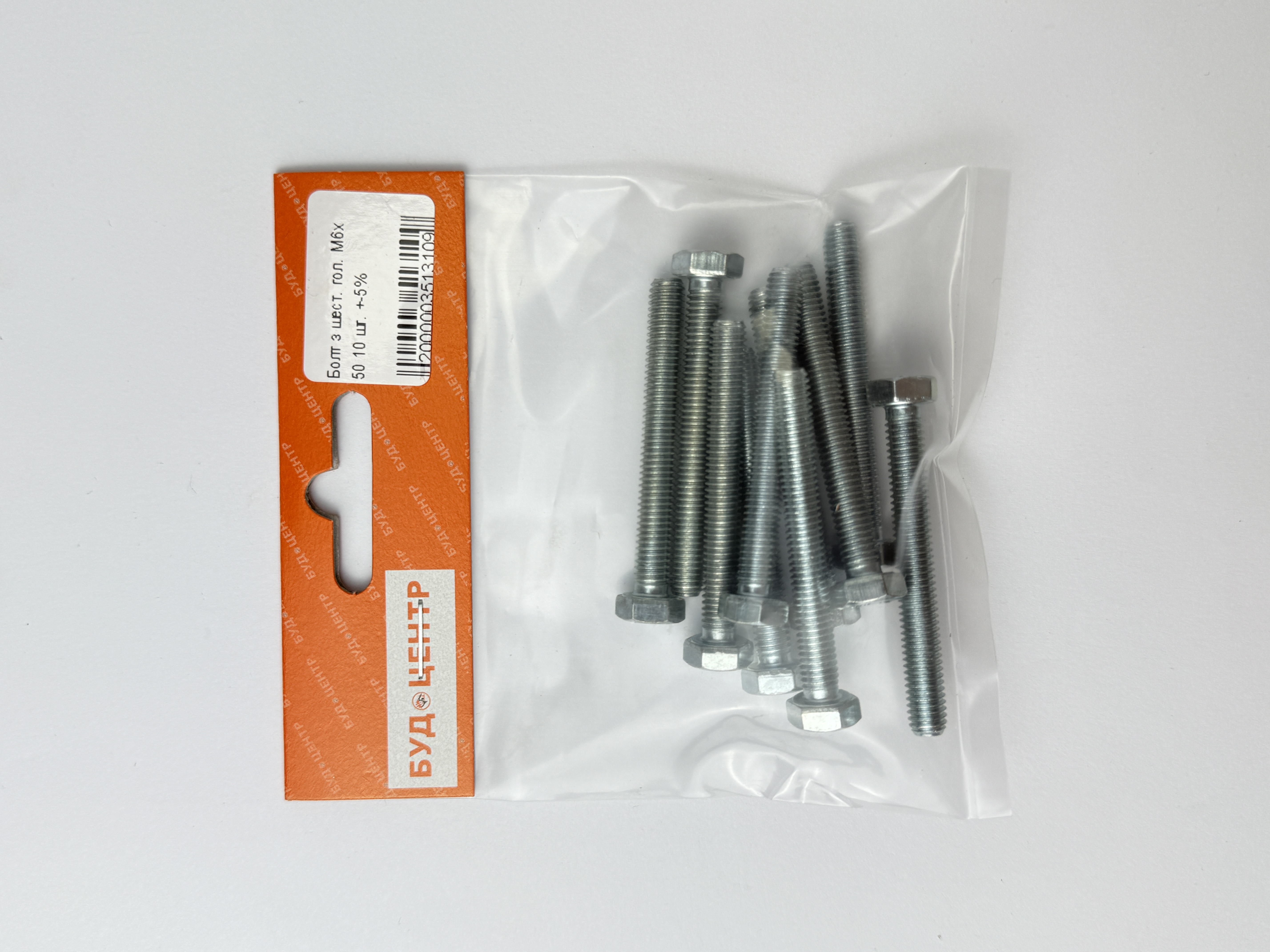 Болт з шест. гол. М6х 50 10 шт. +-5%