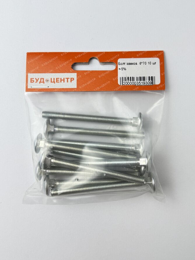 Болт замков. 6*70 10 шт. +-5%