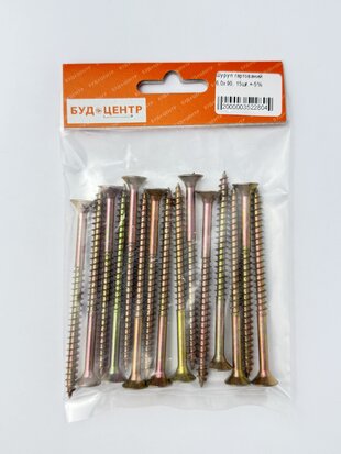 Шуруп гартований 6.0x90. 15шт.+-5%