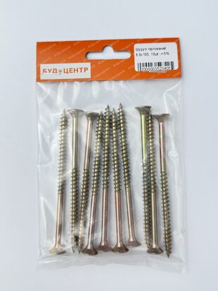 Шуруп гартований 6.0х100. 10шт .+-5%