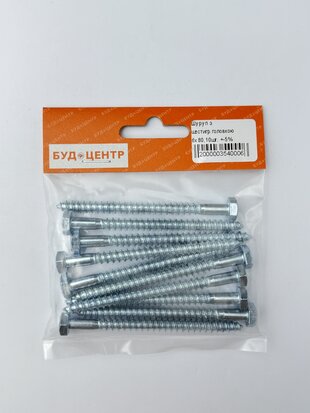 Шуруп з шестигр.головкою 6х80.10шт. +-5%
