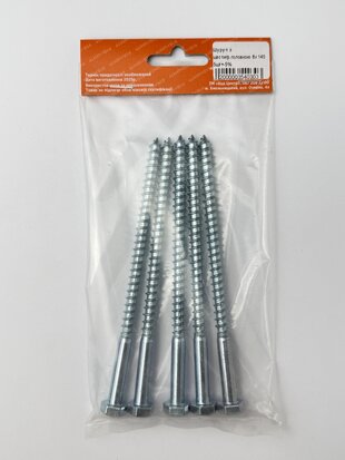 Шуруп з шестигр.головкою 8х140 5шт+-5%