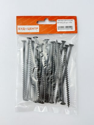 Самонаріз для г/к в дер. 4.8*100 Д 25 шт. +-5%