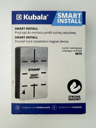 Рівень магнітний KUBALA 100*60мм Smart для монтажу гіпсокартону