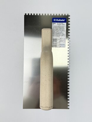 Терка KUBALA з нержавіючої сталі ECO LINE зуб 4*4 130*270мм з дерев'янною ручкою