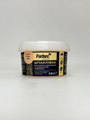 Шпаклівка по дереву та мінер. поверхням. вільха ТМ "Farbex" - 0.35 кг