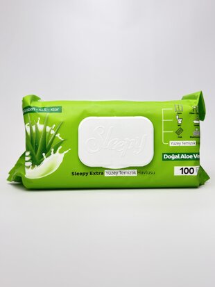 Sleepy Серветки для побут. Прибир. Easy Clean Aloe Vera (100 шт.)