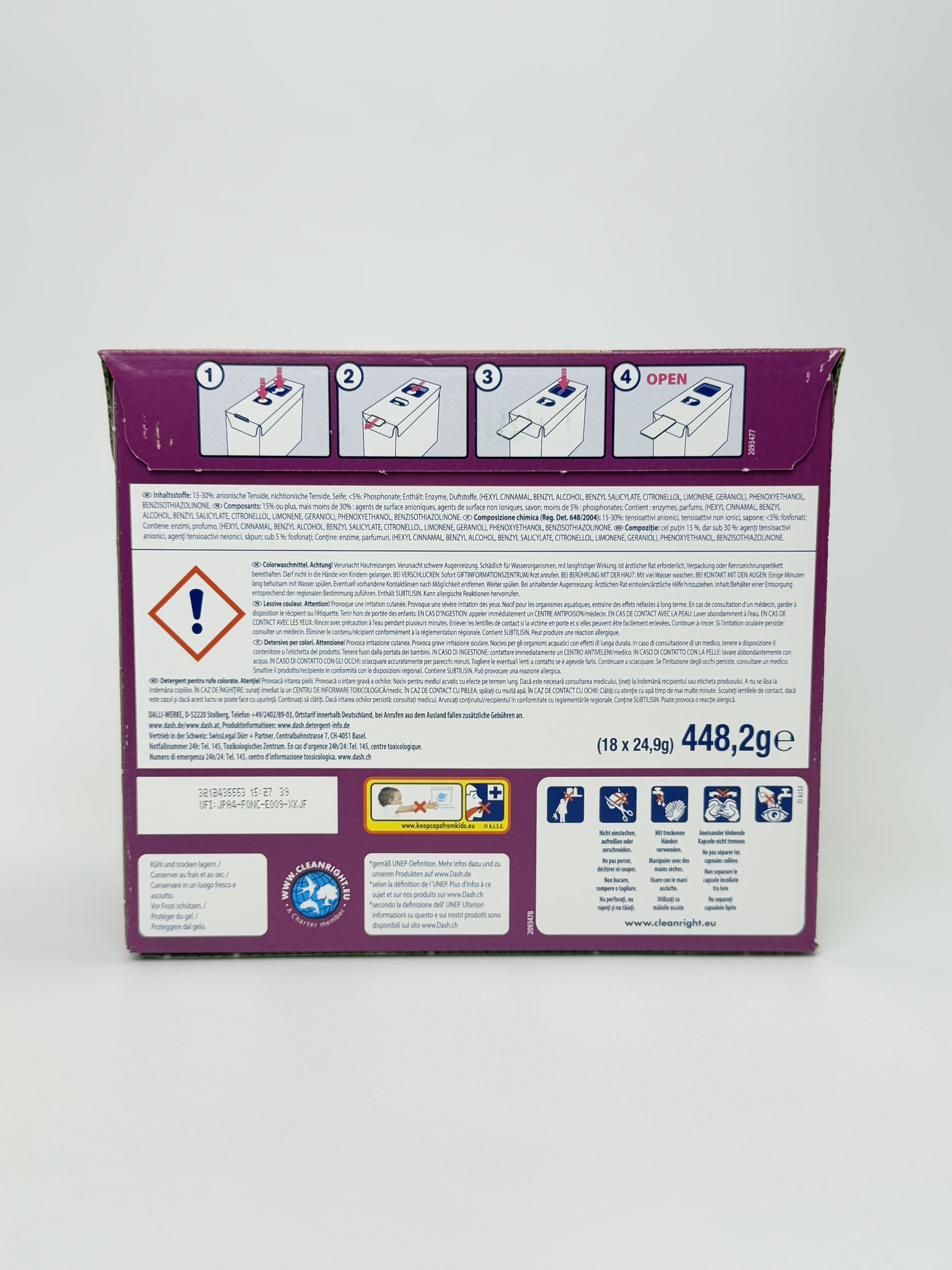 Dash Капсули для прання кольор. речей Color Frische 3in1 18 WA - 448.2 g