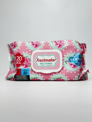 Freshmaker Серветки вологі Wet Towel Vintage. 120 шт.