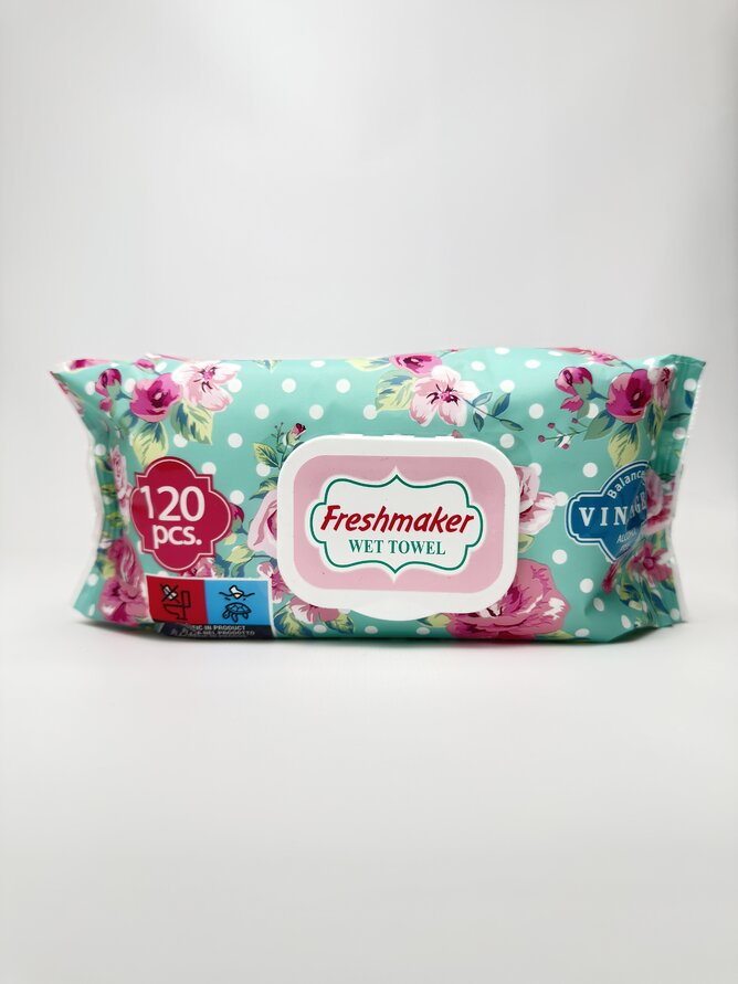 Freshmaker Серветки вологі Wet Towel Vintage. 120 шт.
