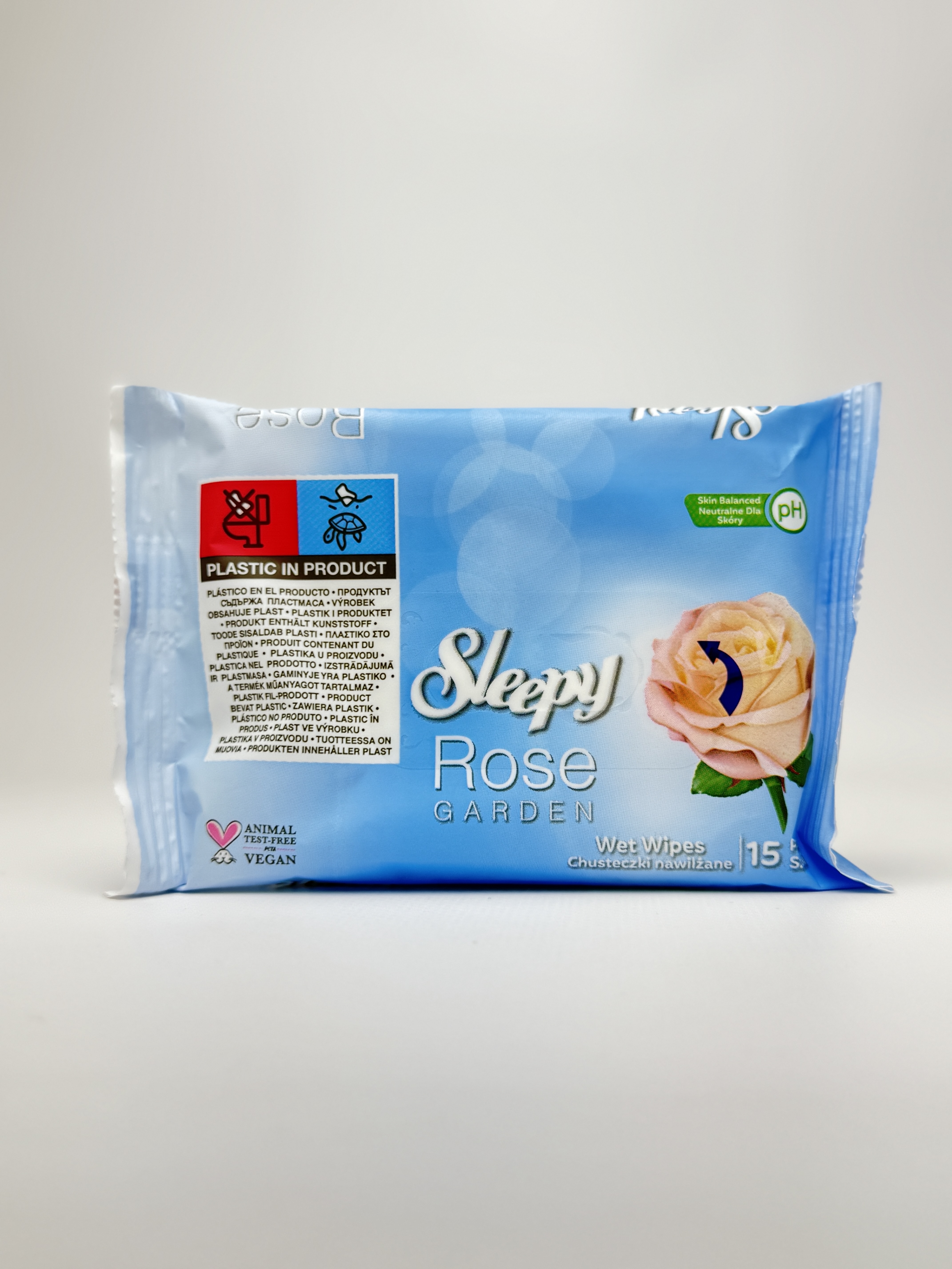 Sleepy Серветки вологі Rose Garden. 15шт.